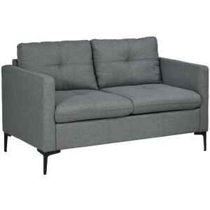 Homcom Modern Loveseat Sofa Upholstered 2 Seater Settee For Living Room Bedroom Homcom Modern Loveseat Sofa Upholstered 2 Seater Settee For Living Room Bedroom