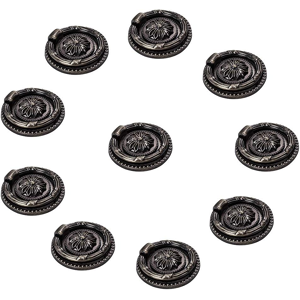 Does Not Apply 10-Pack Vintage Pull Ring, 47mm Zinc Alloy Flower Carved Drawer Drop Ring Pull H Does Not Apply 10-Pack Vintage Pull Ring, 47mm Zinc Alloy Flower Carved Drawer Drop Ring Pull H