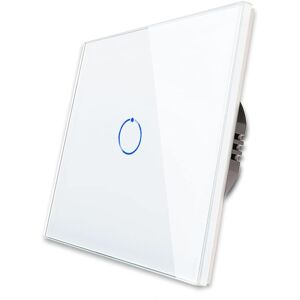 Cnbingo Single Dimmer Switch For Led Lights, White Touch Light Switch, No Neutr Cnbingo Single Dimmer Switch For Led Lights, White Touch Light Switch, No Neutr