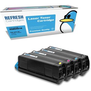 Refresh Cartridges Value Pack 42804513/4/5/6 Toner Compatible With Oki Printers Refresh Cartridges Value Pack 42804513/4/5/6 Toner Compatible With Oki Printers