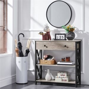 Ukuniversal365 Console Table With Drawer And 2 Open Storage Shelves For Living Room Hallway Ukuniversal365 Console Table With Drawer And 2 Open Storage Shelves For Living Room Hallway