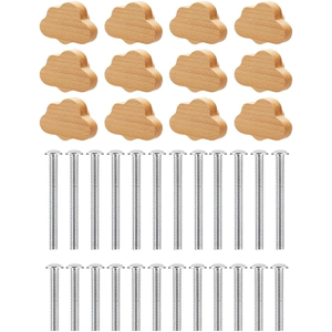 Does Not Apply 12 Piece Beech Wood Drawer Knobs Cloud-Shaped Wooden Dresser Pulls Boho Dresser Does Not Apply 12 Piece Beech Wood Drawer Knobs Cloud-Shaped Wooden Dresser Pulls Boho Dresser