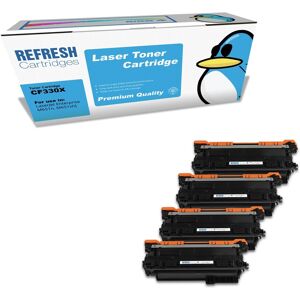 Refresh Cartridges Full Set Pack 654x & 654a Toner Compatible With Hp Printers Refresh Cartridges Full Set Pack 654x & 654a Toner Compatible With Hp Printers