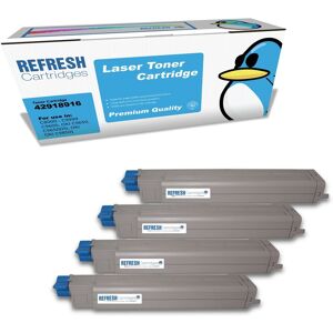 Refresh Cartridges Full Set Pack 42918916/5/4/3 Toner Compatible With Oki Refresh Cartridges Full Set Pack 42918916/5/4/3 Toner Compatible With Oki