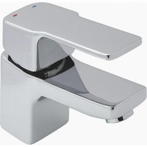 Evg S12 Square Mono Basin Mixer Chrome With Click Waste Evg S12 Square Mono Basin Mixer Chrome With Click Waste