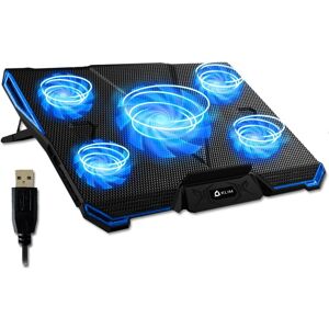 Klim Cyclone Laptop Cooling Pad - 5 Fans Cooler - No More Overheating - Increas Klim Cyclone Laptop Cooling Pad - 5 Fans Cooler - No More Overheating - Increas