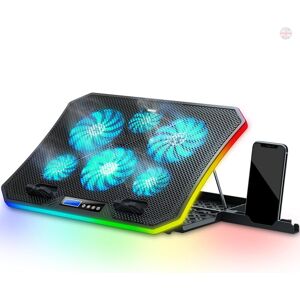 Topmate C12 Laptop Cooling Pad Rgb Gaming Notebook Cooler For Desk And Lap Use, Topmate C12 Laptop Cooling Pad Rgb Gaming Notebook Cooler For Desk And Lap Use,