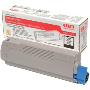Genuine Oki 43324424 Black Toner Cartridge C5550 Mfp C5800 C5900 A- Vat Inc Genuine Oki 43324424 Black Toner Cartridge C5550 Mfp C5800 C5900 A- Vat Inc