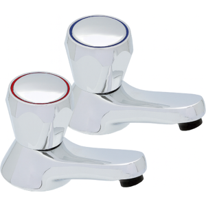 Evg Clever Araya Mercia Modern Bath Tap Pair Chrome - Durable Brass Build Evg Clever Araya Mercia Modern Bath Tap Pair Chrome - Durable Brass Build