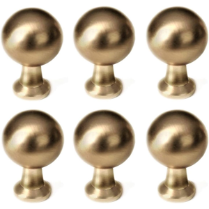 Does Not Apply Set Of 6 Matt Brushed Brass Kitchen Cupboard Knobs, Matt Brushed Brass, Six Pack Does Not Apply Set Of 6 Matt Brushed Brass Kitchen Cupboard Knobs, Matt Brushed Brass, Six Pack