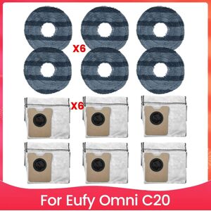 3x(12 Pcs Dust Bag Mop Pad For Omni C20 Robot Vacuums Cleaner Replacement6883 3x(12 Pcs Dust Bag Mop Pad For Omni C20 Robot Vacuums Cleaner Replacement6883