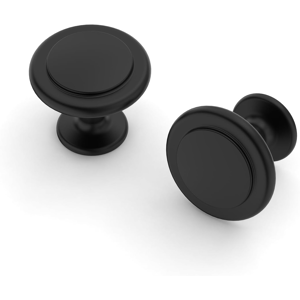 Does Not Apply 10 Pack Black Cabinet Hardware - 1-1/4 Inch Matte Black Knobs And Pulls For Kitc Does Not Apply 10 Pack Black Cabinet Hardware - 1-1/4 Inch Matte Black Knobs And Pulls For Kitc