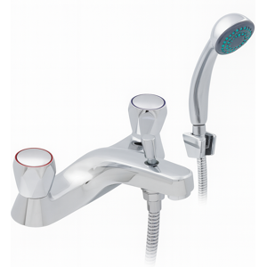 Evg Araya Modern Chrome Bath & Shower Mixer Tap With Handset Evg Araya Modern Chrome Bath & Shower Mixer Tap With Handset