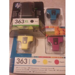 Genuine Hp 363 Ink Cartridges Black Xl With Cyan, Magenta & Yellow 363xl C8719ee Genuine Hp 363 Ink Cartridges Black Xl With Cyan, Magenta & Yellow 363xl C8719ee