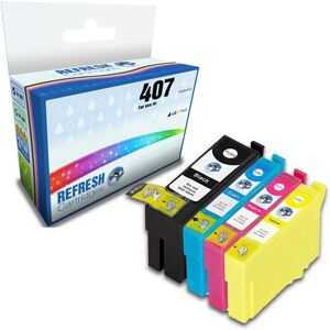 Refresh Cartridges Value Pack 407 Ink Compatible With Epson Printers Refresh Cartridges Value Pack 407 Ink Compatible With Epson Printers