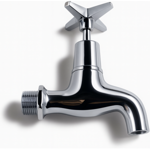 Evg Performa Cross Top Bib Tap Pair Chrome - Wall Mounted Taps Evg Performa Cross Top Bib Tap Pair Chrome - Wall Mounted Taps