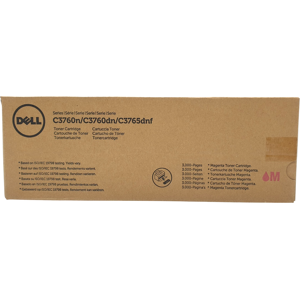 Dell Magenta Toner Cartridge C3760n C3760dn C3765dnf Genuine Original Ct201873 Dell Magenta Toner Cartridge C3760n C3760dn C3765dnf Genuine Original Ct201873