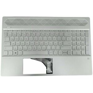 HP Pavilion 15-Cw 15-Cs Palmrest Cover Keyboard German Silver Backlit L24752-041 HP Pavilion 15-Cw 15-Cs Palmrest Cover Keyboard German Silver Backlit L24752-041