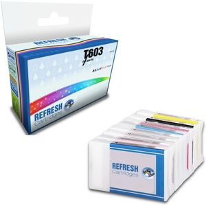 Refresh Cartridges 8 Pack Set T603 7880/9880 Ink Compatible With Epson Printers Refresh Cartridges 8 Pack Set T603 7880/9880 Ink Compatible With Epson Printers