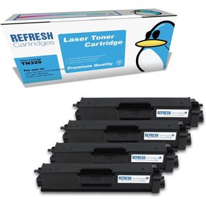 Refresh Cartridges Full Set Pack Tn329 Toner Compatible With Brother Printers Refresh Cartridges Full Set Pack Tn329 Toner Compatible With Brother Printers