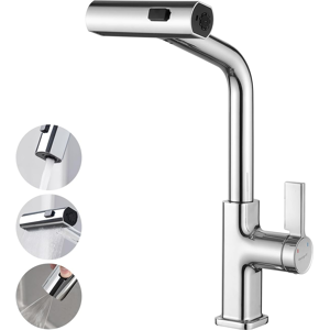 Does Not Apply M22145 Kitchen Sink Taps Mixer With Pull Out Spray, 3 Functions Sprayer, 360° Sw Does Not Apply M22145 Kitchen Sink Taps Mixer With Pull Out Spray, 3 Functions Sprayer, 360° Sw