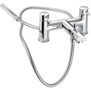 Evg Kiso Bath And Shower Mixer Chrome - Dual Lever Tap With Handset Evg Kiso Bath And Shower Mixer Chrome - Dual Lever Tap With Handset