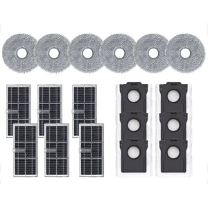 3x(For X40 Ultra / X40 Pro Ultra Robot Vacuum Cleaner Mop Hepa Dust Bag2195 3x(For X40 Ultra / X40 Pro Ultra Robot Vacuum Cleaner Mop Hepa Dust Bag2195