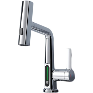 Does Not Apply Modern Kitchen Mixer Sink Tap smart Led Temperature Display, 3-Mode Pull-Out Sin Does Not Apply Modern Kitchen Mixer Sink Tap smart Led Temperature Display, 3-Mode Pull-Out Sin