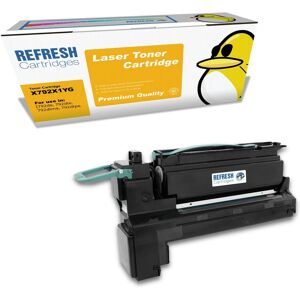 Refresh Cartridges Yellow X792x1yg Toner Compatible With Lexmark Printers Refresh Cartridges Yellow X792x1yg Toner Compatible With Lexmark Printers