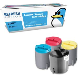 Refresh Cartridges Full Set Pack 6110 Toner Compatible With Xerox Printers Refresh Cartridges Full Set Pack 6110 Toner Compatible With Xerox Printers