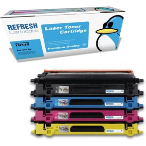 Refresh Cartridges Full Set Pack Tn135 Toners Compatible With Brother Printers Refresh Cartridges Full Set Pack Tn135 Toners Compatible With Brother Printers