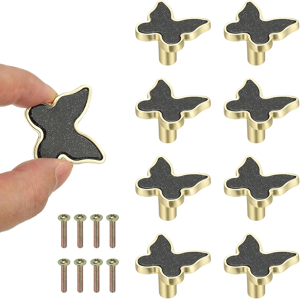Does Not Apply 8 Pcs Butterfly Shaped Cabinet Knobs, Bathroom Dresser Knobs Kitchen Drawer Pull Does Not Apply 8 Pcs Butterfly Shaped Cabinet Knobs, Bathroom Dresser Knobs Kitchen Drawer Pull