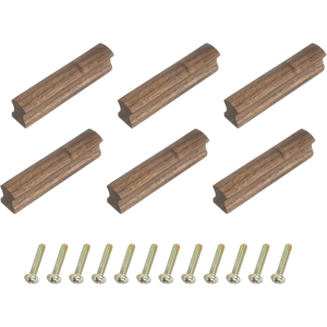 Does Not Apply 6pcs Wood Drawer Pulls Handles With Screws Set 96mm/3.78\" Hole Spacing Black Wal Does Not Apply 6pcs Wood Drawer Pulls Handles With Screws Set 96mm/3.78\" Hole Spacing Black Wal