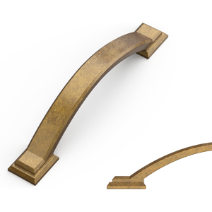 Does Not Apply 10 Pack Antique Brass Cabinet Pulls, 3.75 Inch (96mm) Hole Center, Zinc Alloy - Does Not Apply 10 Pack Antique Brass Cabinet Pulls, 3.75 Inch (96mm) Hole Center, Zinc Alloy -