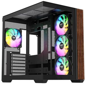 Thermaltake View 380 Ws Argb Mid Tower Chassis, Black, 4 X Argb Fans, Usb-C, Bac Thermaltake View 380 Ws Argb Mid Tower Chassis, Black, 4 X Argb Fans, Usb-C, Bac