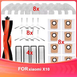 For Robot Vacuum X10 Accessories Main Side Brush Hepa Mop Cloth Dust Bag2160 For Robot Vacuum X10 Accessories Main Side Brush Hepa Mop Cloth Dust Bag2160