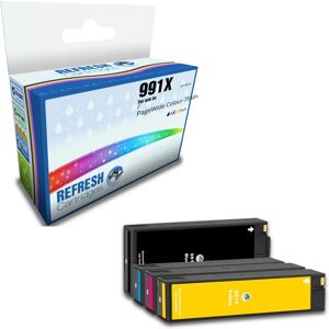 Refresh Cartridges Full Set Of 4 Value Pack 991x Ink Compatible With Hp Printers Refresh Cartridges Full Set Of 4 Value Pack 991x Ink Compatible With Hp Printers