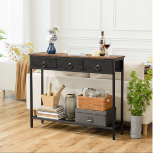 Hygrad Industrial Wooden Rustic Narrow Slim Console Side Table Drawers Hallway Entrance Hygrad Industrial Wooden Rustic Narrow Slim Console Side Table Drawers Hallway Entrance