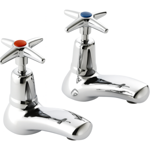 Evg Mercia Cross Top Bath Tap Pair Chrome Evg Mercia Cross Top Bath Tap Pair Chrome