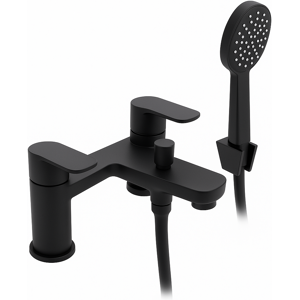 Evg Andreu Bath & Shower Mixer Black - Modern Dual Lever Tap With Shower Kit Evg Andreu Bath & Shower Mixer Black - Modern Dual Lever Tap With Shower Kit