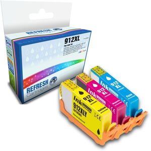 Refresh Cartridges Colour Value Pack 3x 912xl Ink Compatible With Hp Printers Refresh Cartridges Colour Value Pack 3x 912xl Ink Compatible With Hp Printers