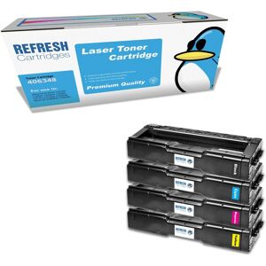 Refresh Cartridges Value Pack 406348/49/50/51 Toner Compatible With Ricoh Printe Refresh Cartridges Value Pack 406348/49/50/51 Toner Compatible With Ricoh Printe