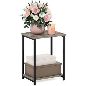 Furinno Simplistic Side Table, End Table, Night Stand, Bedside Table, French Oak Furinno Simplistic Side Table, End Table, Night Stand, Bedside Table, French Oak