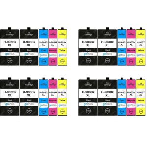 Go Inks Black Cyan Magenta Yellow - Ink Cartridges for HP Officejet Go Inks Black Cyan Magenta Yellow - Ink Cartridges for HP Officejet