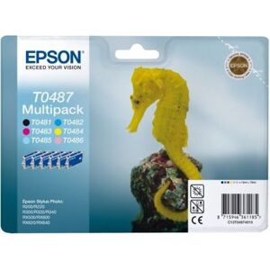 Epson Original T0487 Six Pack Full Set Color - Printer Ink Cartridges Epson Original T0487 Six Pack Full Set Color - Printer Ink Cartridges