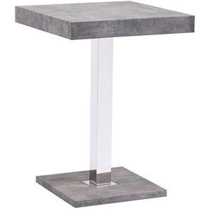 Furniture In Fashion Topaz Square Wooden Bar Table In Concrete Effect Furniture In Fashion Topaz Square Wooden Bar Table In Concrete Effect