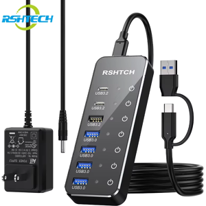 Does Not Apply Usb C Hub Usb3.2 Gen 2 Type-C Expander Individual Touch Switches Multiport Usb H Does Not Apply Usb C Hub Usb3.2 Gen 2 Type-C Expander Individual Touch Switches Multiport Usb H