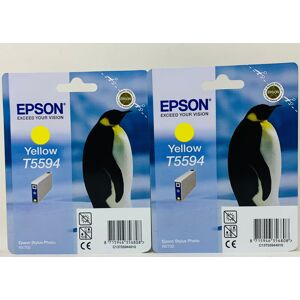 Epson T5594 Original Yellow Ink Cartridge Stylus Photo Rx700 (X 2 Pieces) Epson T5594 Original Yellow Ink Cartridge Stylus Photo Rx700 (X 2 Pieces)