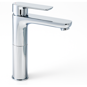 Evg Elion Tall Mono Basin Mixer Chrome - Modern High-Rise Tap With Lever Evg Elion Tall Mono Basin Mixer Chrome - Modern High-Rise Tap With Lever