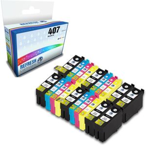Refresh Cartridges Value Pack 407 Ink Compatible With Epson Printers Refresh Cartridges Value Pack 407 Ink Compatible With Epson Printers